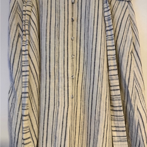 RW&CO. Cream and Black Striped A-Line Skirt - Picture 6 of 13